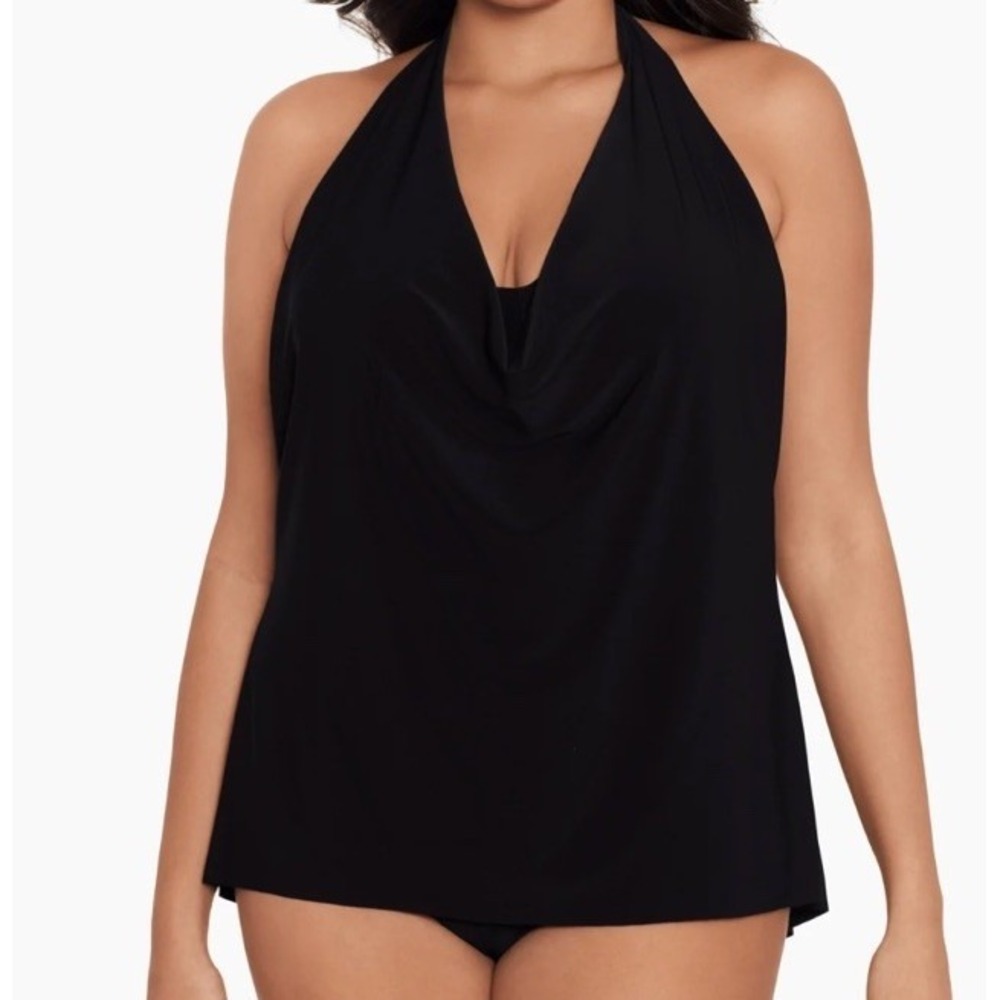 Magicsuit Tankini‎ Sophie Swim Top Bottoms Size 10 Underwire Slimming Halter